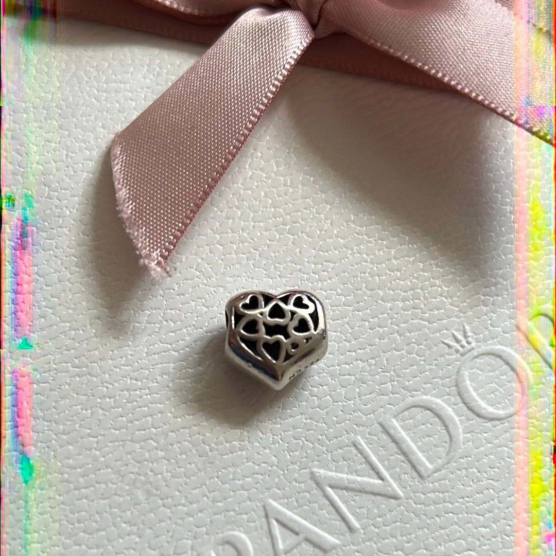 Genuine Chamilia Openwork Heart With NANA on the back