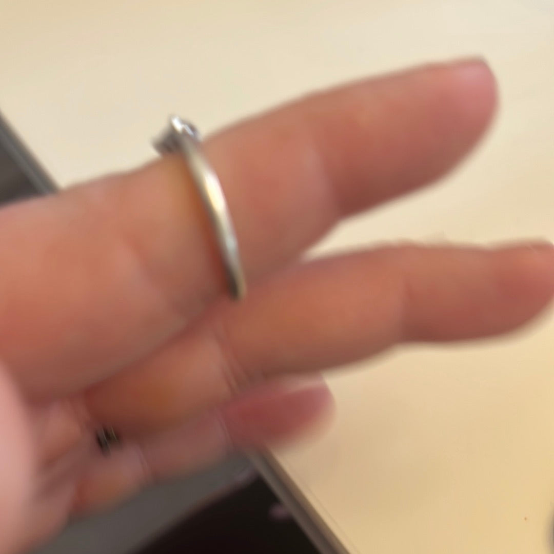 Genuine Pandora Clear Heart Solitaire Ring 52