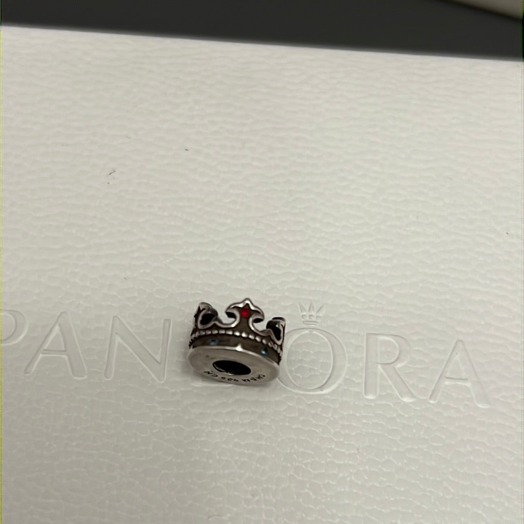Genuine Chamilia Pave Small Crown Charm