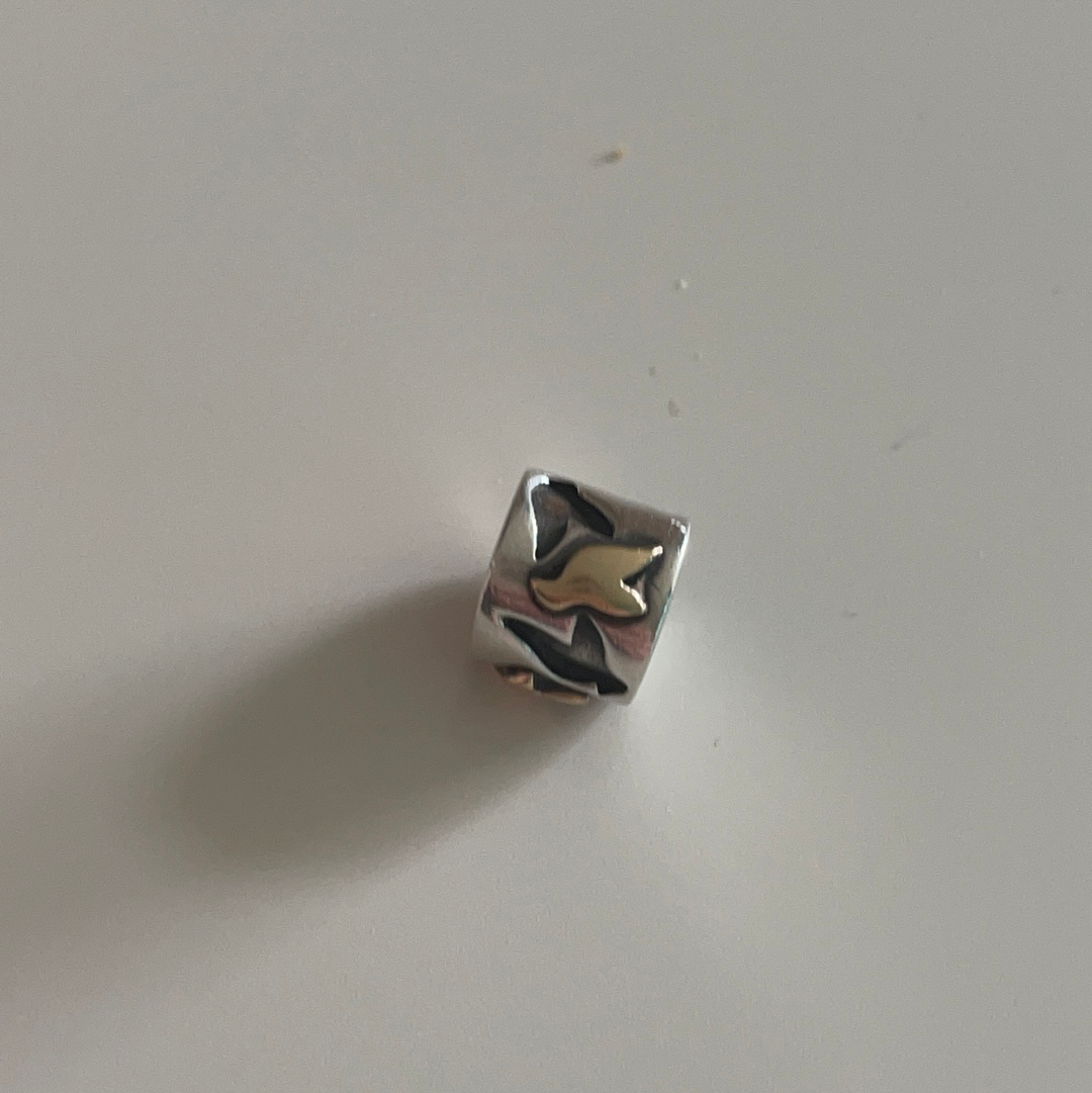 Genuine Pandora Two Tone Birds Freedom Nightingale Charm