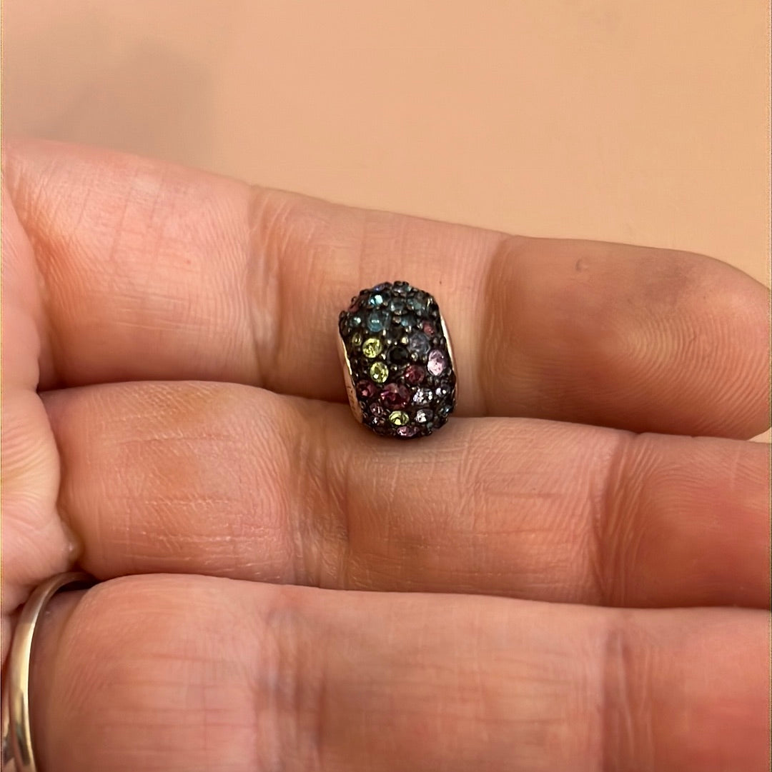 Genuine Chamilia Multi-Coloured Pave Ball charm