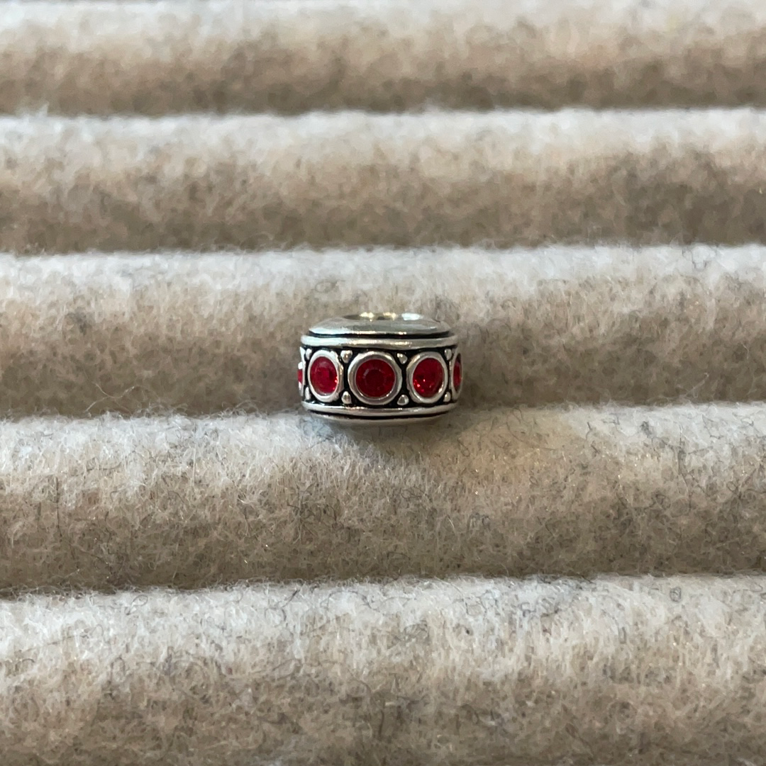 Genuine Chamilia red stone spacer