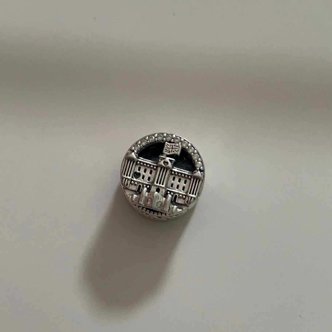 Genuine Pandora Pave Sparkling London Houses of Parliament Travel UK GB Charm