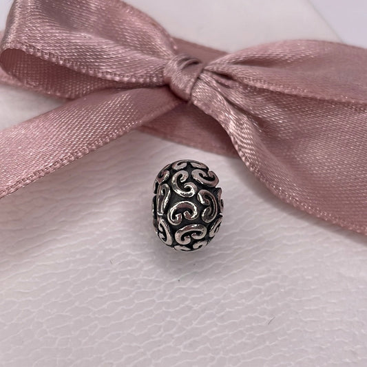 Genuine Pandora Swirl C Charm Retired