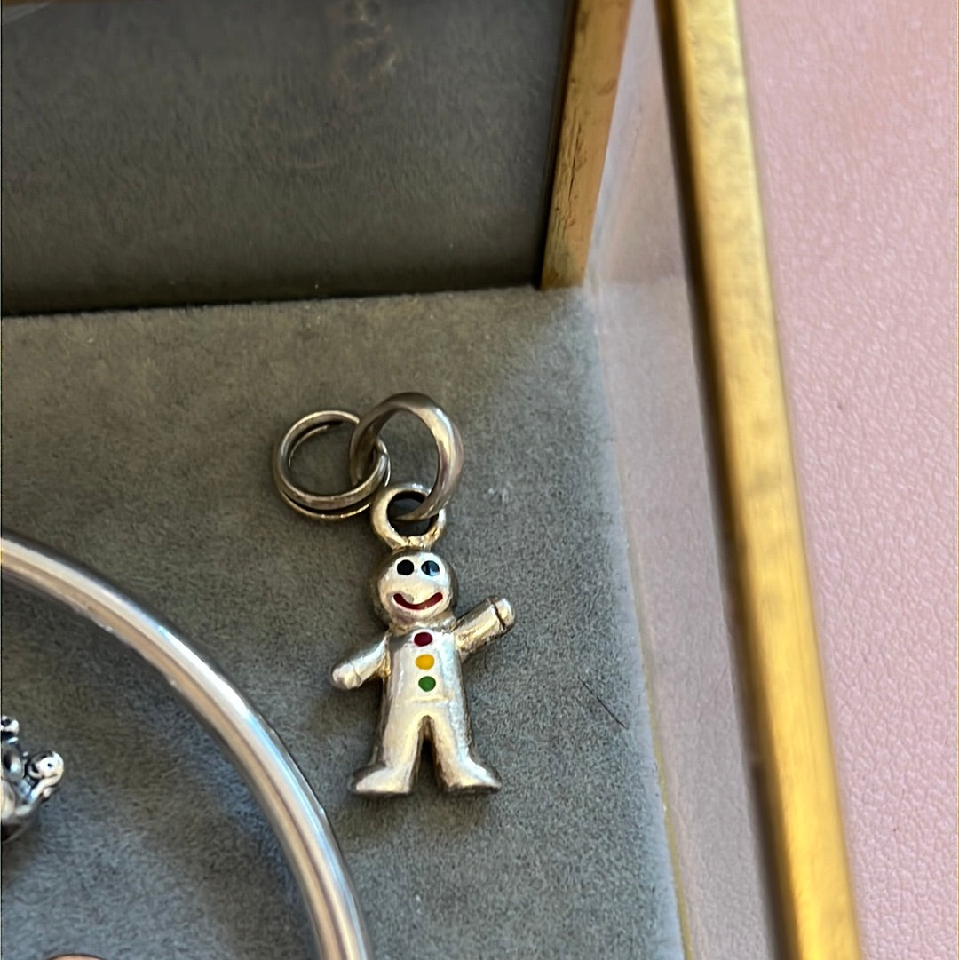 Genuine Links of London Gingerbread Man Christmas Charm