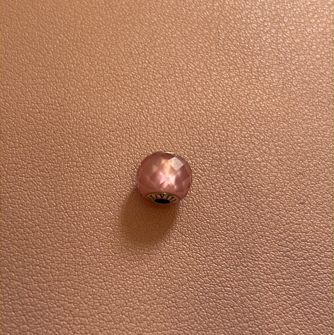 Genuine Pandora Essence Charm Pink Stone RARE HTF Sensitivity Charm
