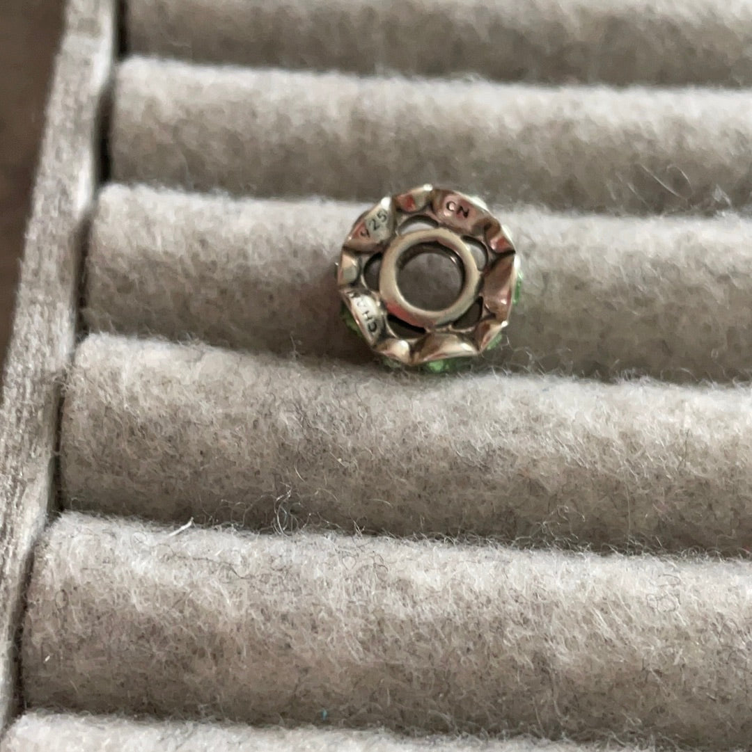 Genuine Chamilia Green Stone Spacer