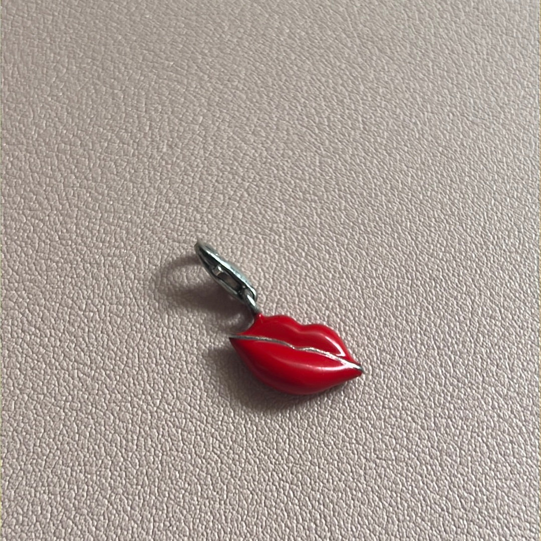 Thomas Sabo Sterling Enamel Lips Clip Charm
