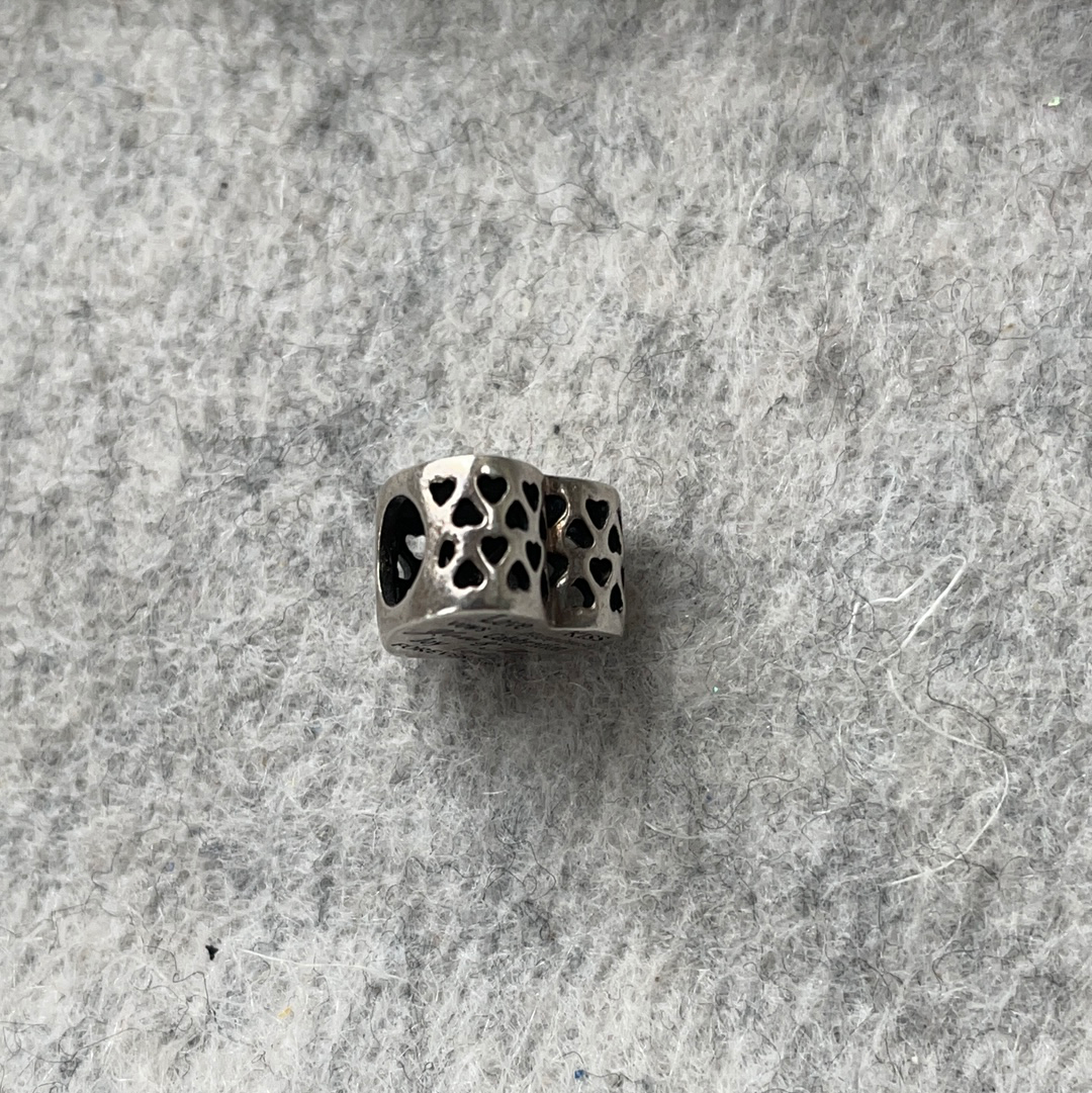 Genuine Pandora Wedding Words Love Heart Gift Bride and Groom Heart