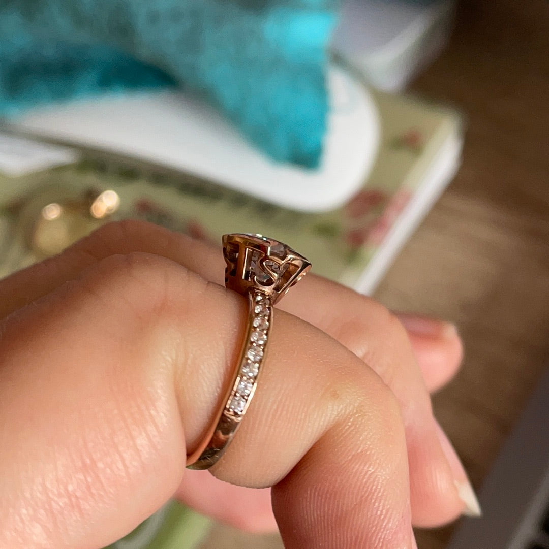 Thomas Sabo Rose Gold Clear Stone CZ Eternity Ring Size 54 VARIOUS STYLES