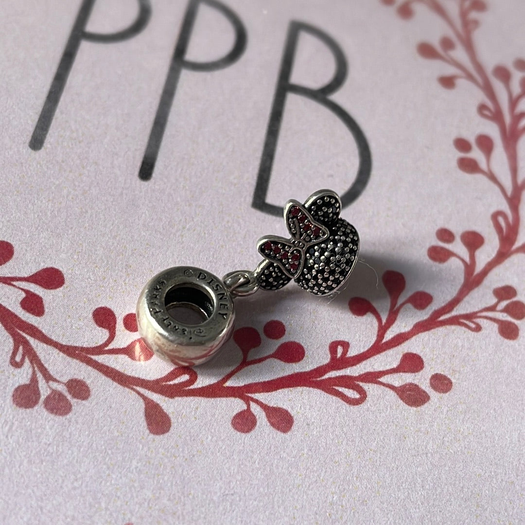 Genuine Pandora Disney Parks Exclusive Minnie Mouse Pave Ears