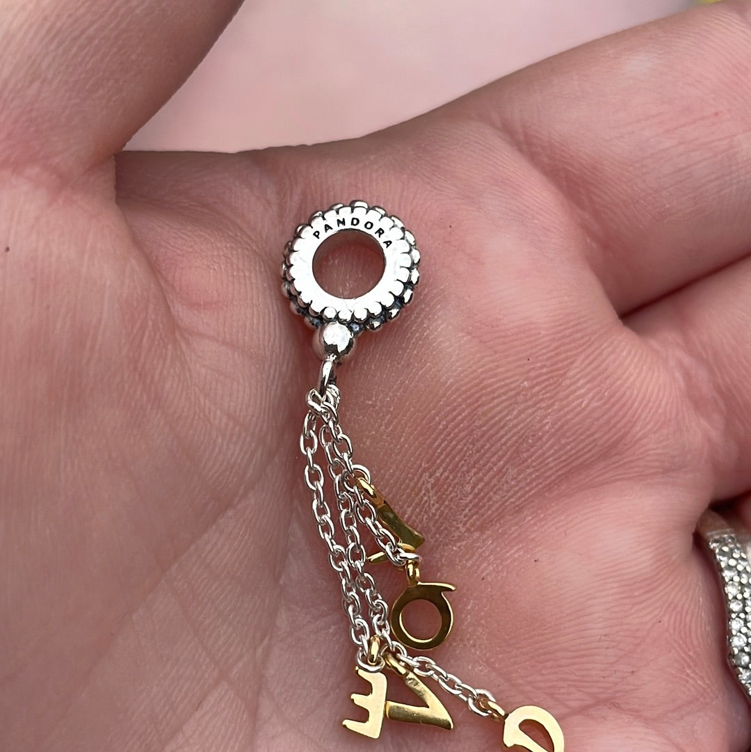 Genuine Pandora Shine Loved Dangle Charm