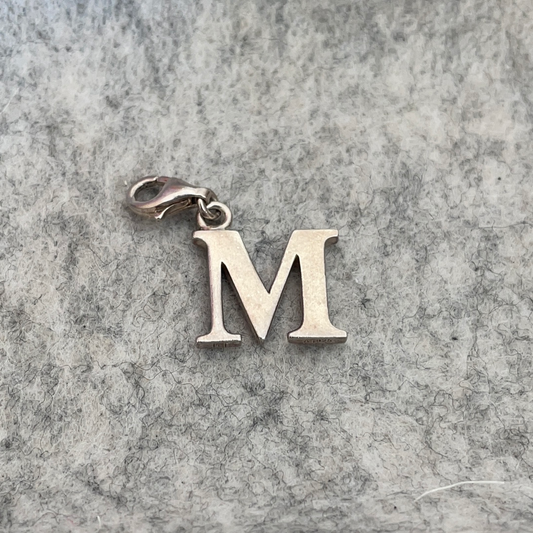 Thomas Sabo Sterling Silver Letter M Initial Clip Charm
