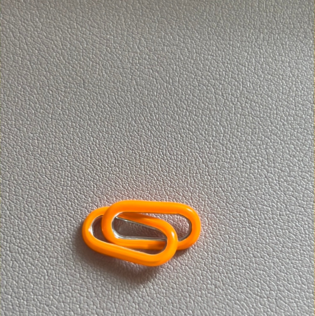 Genuine Pandora Me Essence Enamel Orange Chain Link