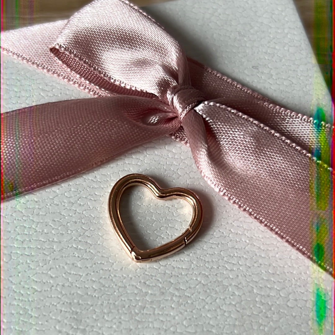 Genuine Pandora Me Rose Gold Heart Connector for charms stacking