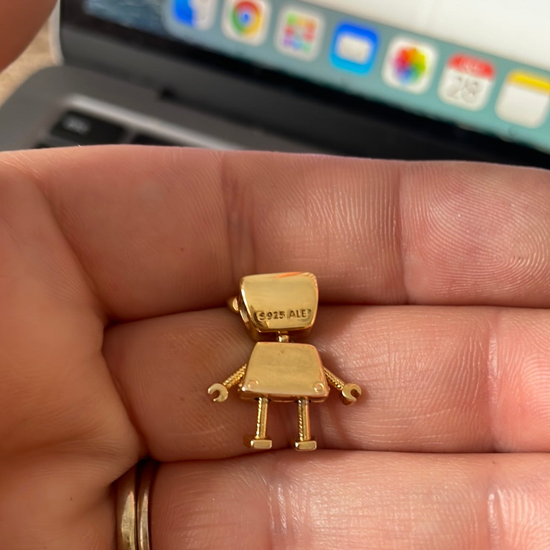 Genuine Pandora Shine Gold Bella Bot Charm