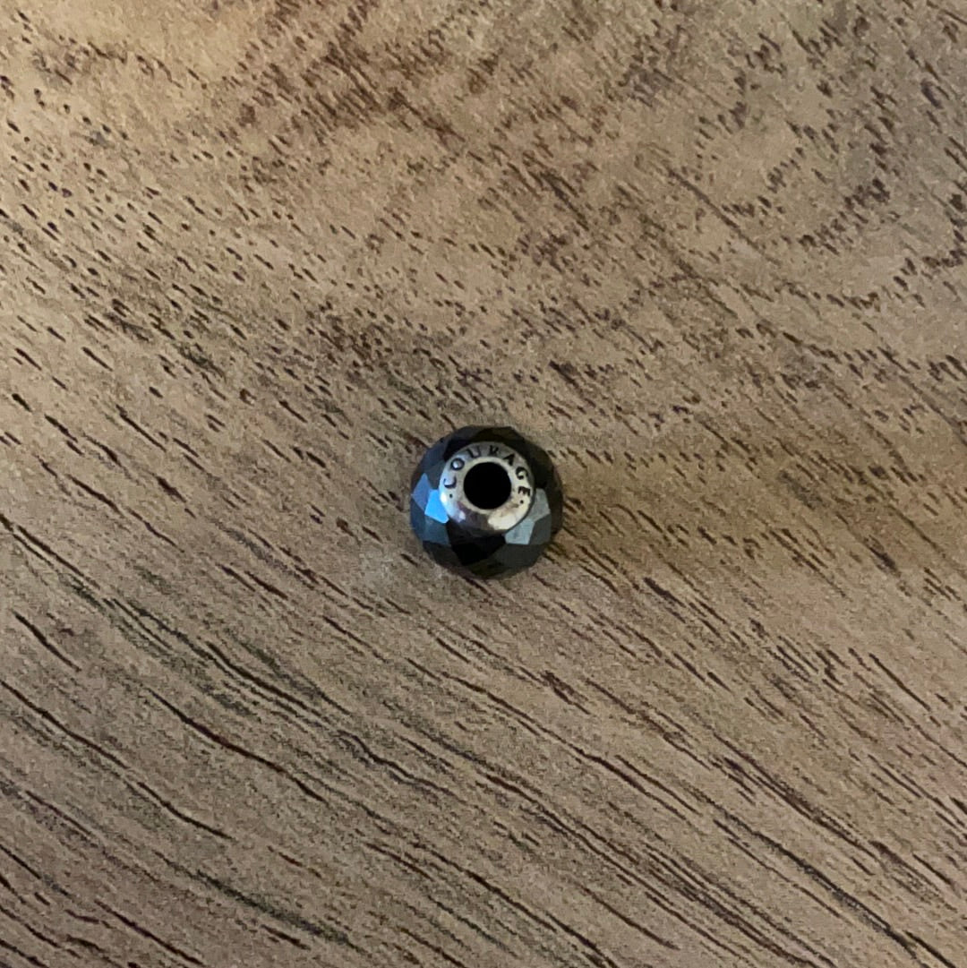 Genuine Pandora Essence Courage Grey Hematite RARE HTF