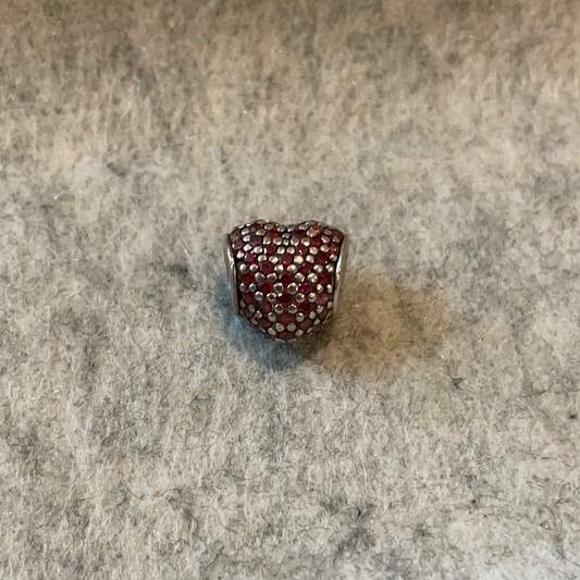 Genuine Pandora Pink Pave Sparkle Heart
