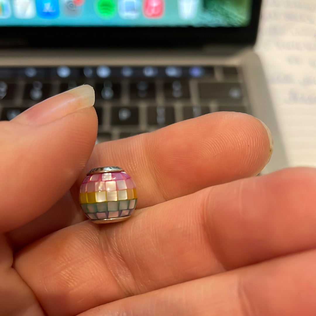 Genuine Pandora Rainbow Mosaic Charm Beautiful