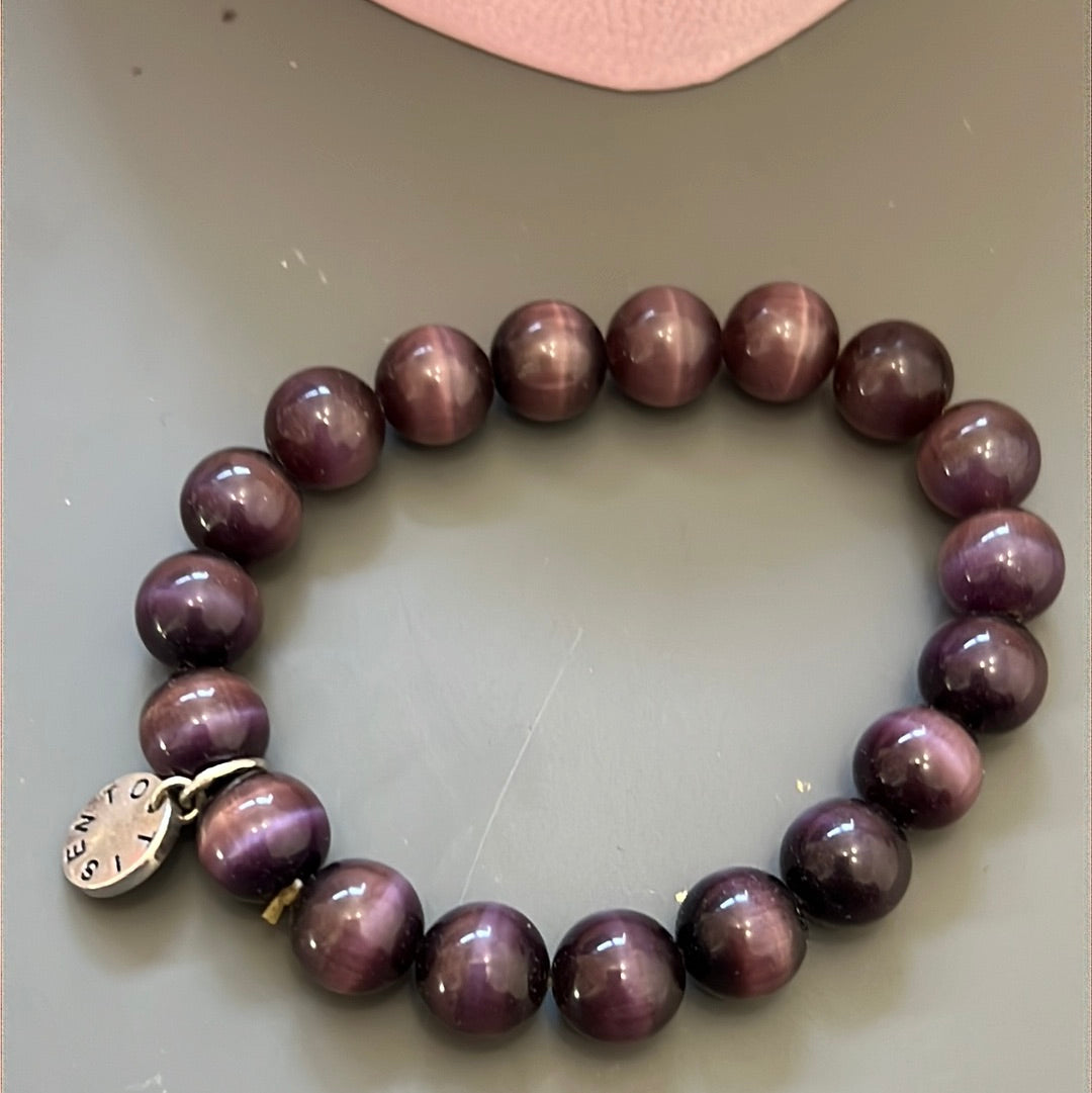 Genuine Ti Sento Amethyst Gemstone Bracelet