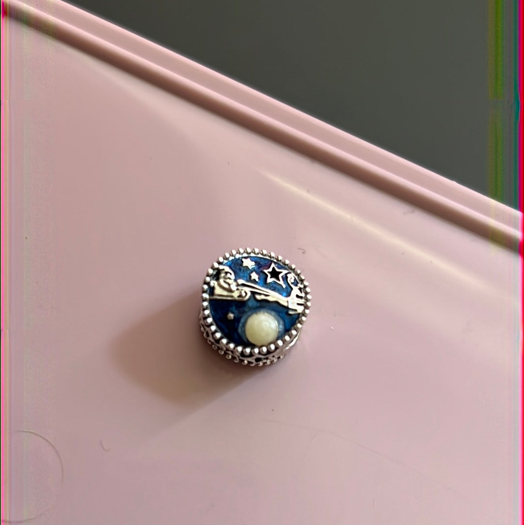 Genuine Pandora Santa Sleigh 'Believe in Magic' Christmas Enamel Charm