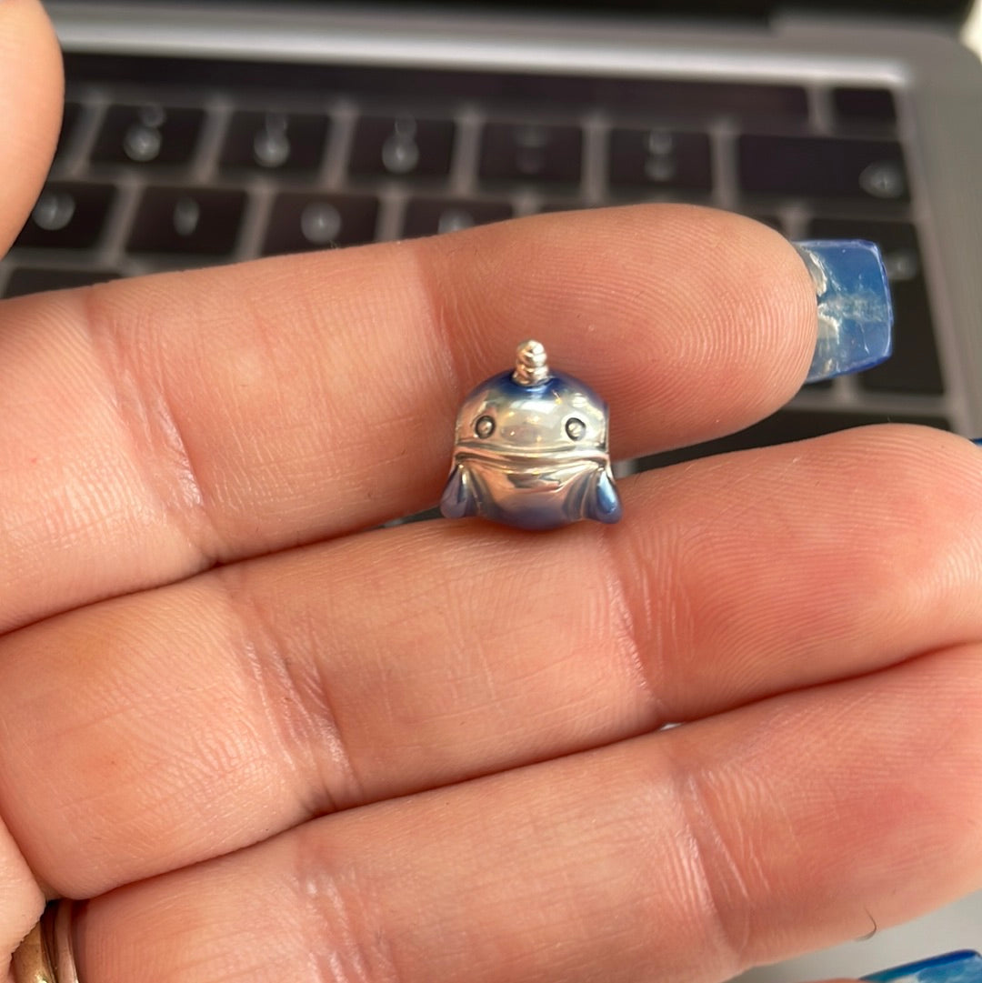 Genuine Pandora Narwhal Whale Enamel Summer Blue Charm