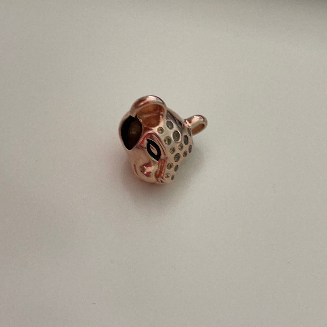 Genuine Pandora Rose Gold Disney Lioness Pave Head Charm