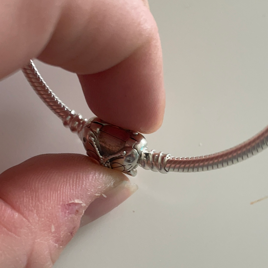 Genuine Pandora 18cm Butterfly Pave Clasp Bracelet.