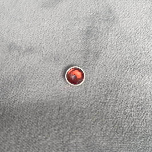 Genuine Pandora Garnet Red Disc Petite Charm