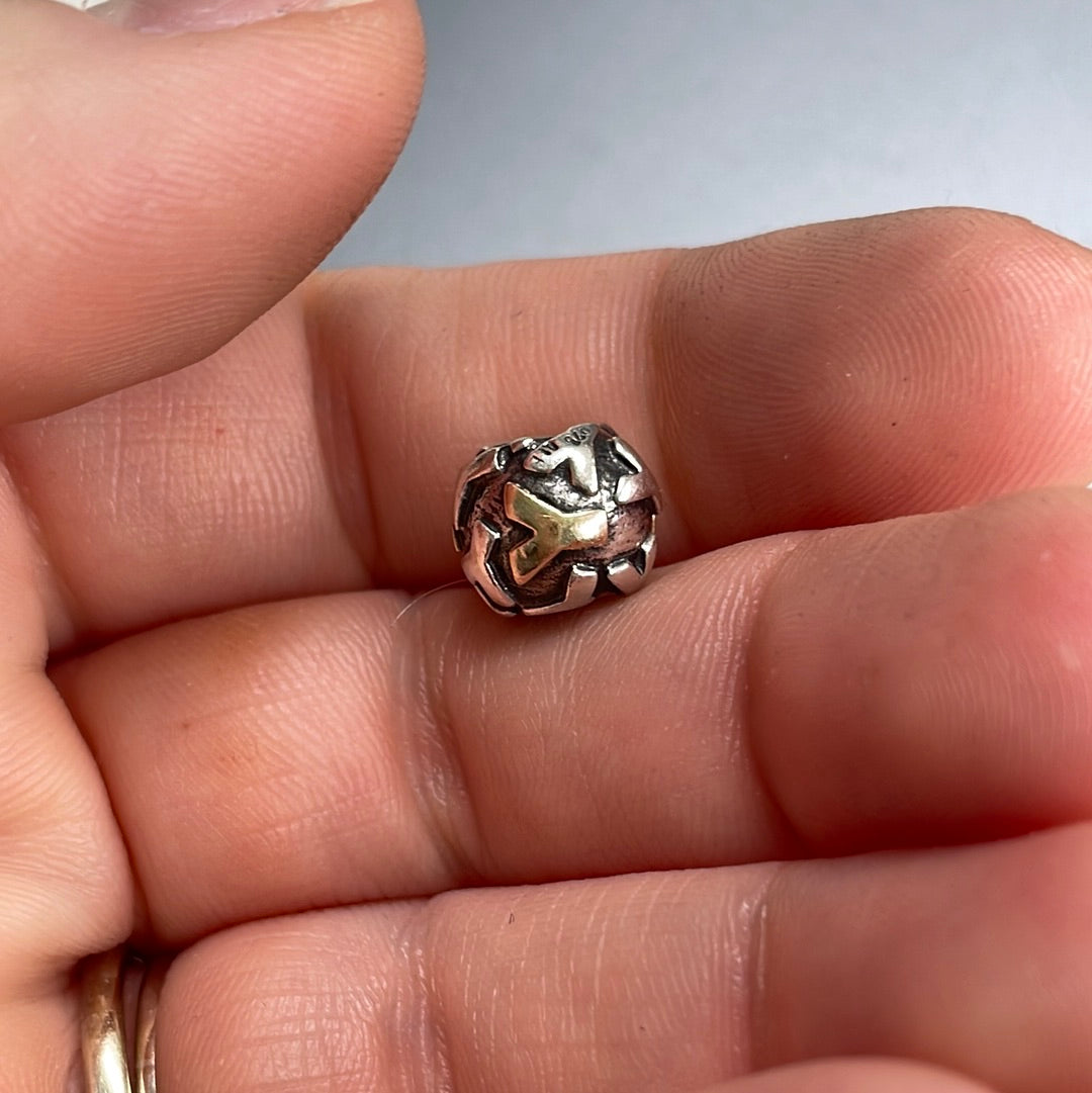 Genuine Pandora Retired Two Tone Letter Y