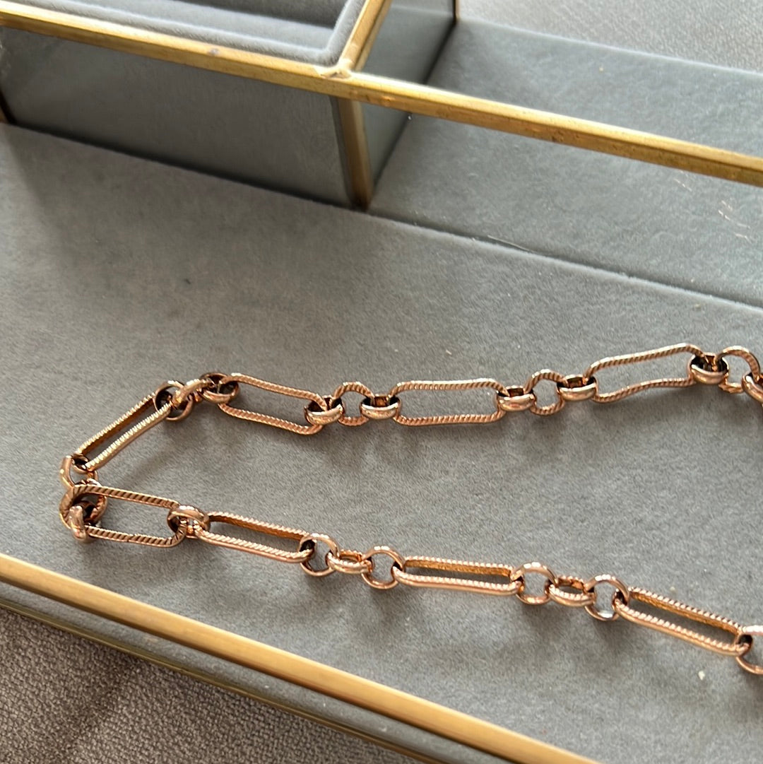 Genuine Abbott Lynn Rose Gold Chain 40cm New Necklace