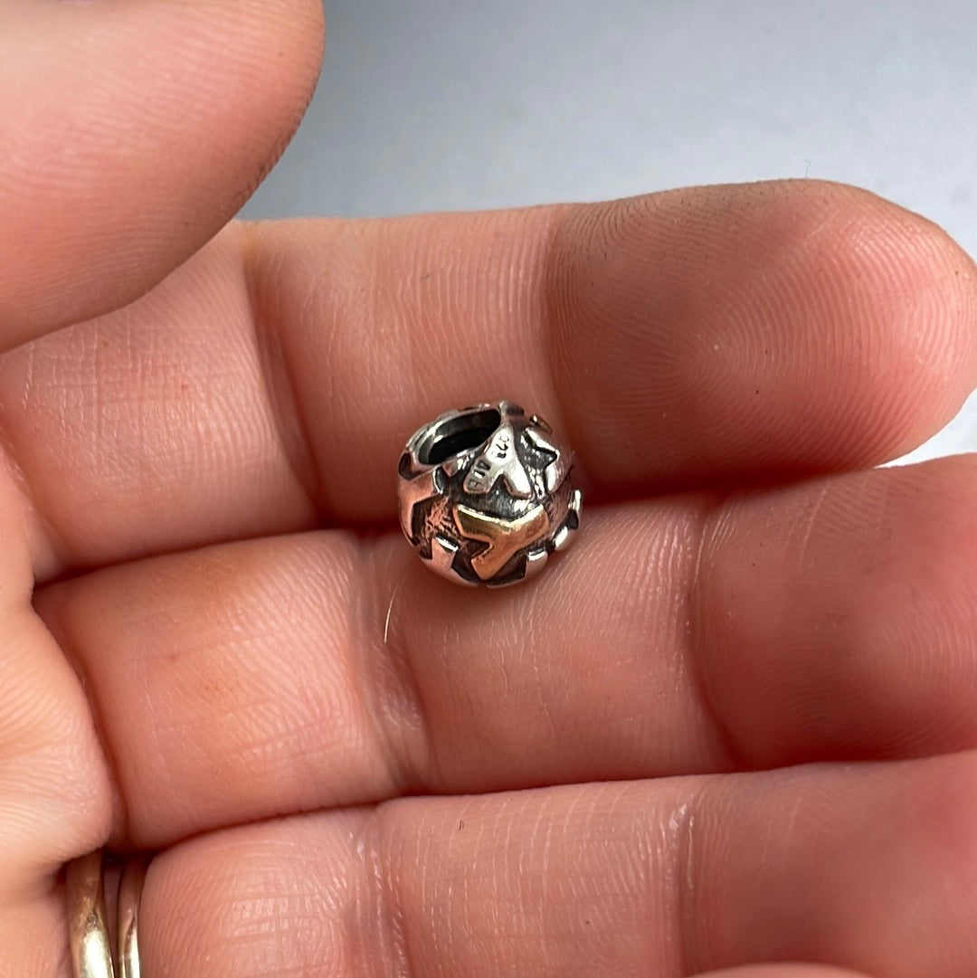Genuine Pandora Retired Two Tone Letter Y