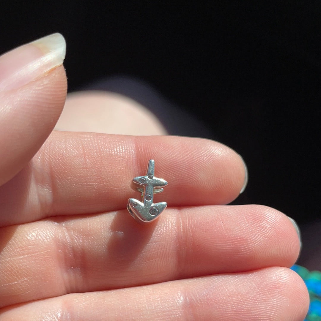 Genuine Pandora Sparkling Pave Sagittarius Horoscope Anchor Boat Charm