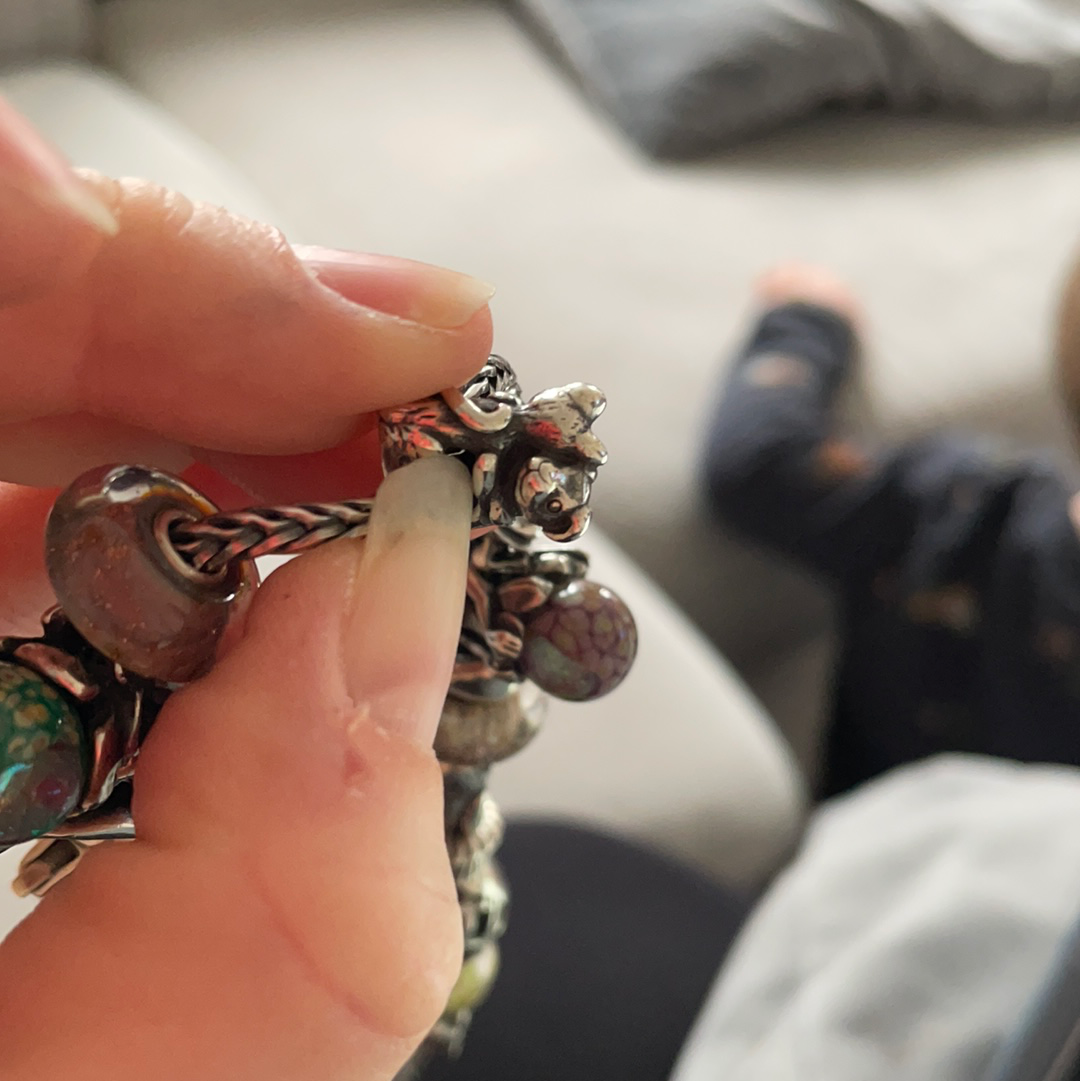 Genuine Trollbeads Love is Blind Cat and Dog Charm