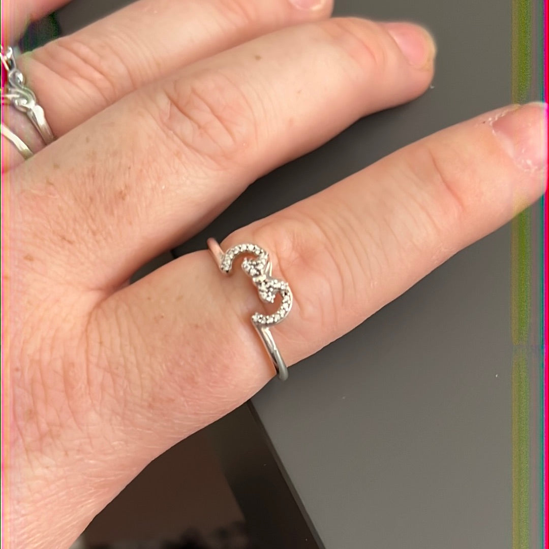 Genuine Pandora Disney Minnie Pave Stackable Ring Size 50