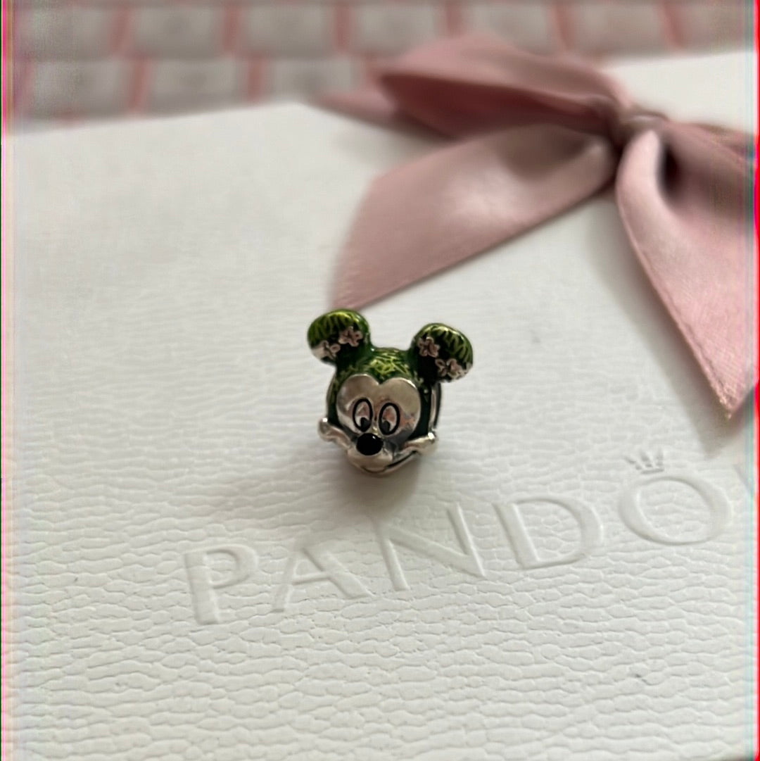 Genuine Pandora Disney Parks Exclusive Epcot Flower Festival 2018 Mickey Mouse Charm