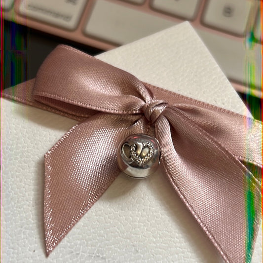 Genuine Pandora Pave Double Heart Clips