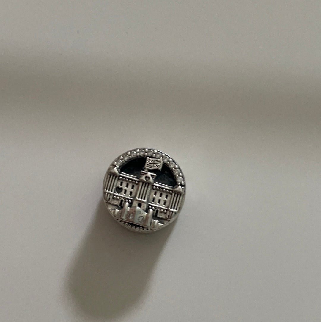 Genuine Pandora Pave Sparkling London Houses of Parliament Travel UK GB Charm