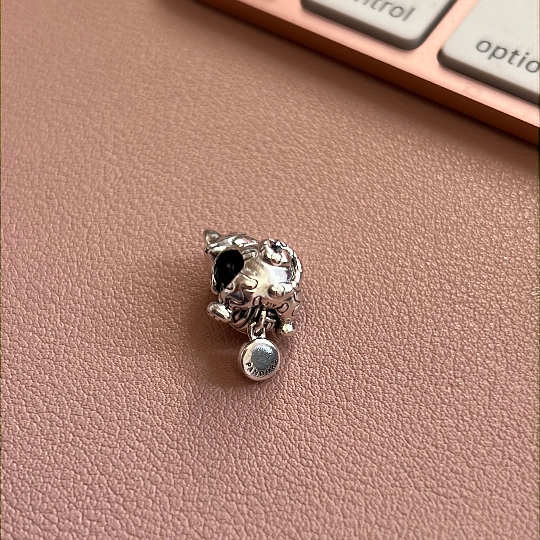 Genuine Pandora Cat Kitten With Ball of Yarn