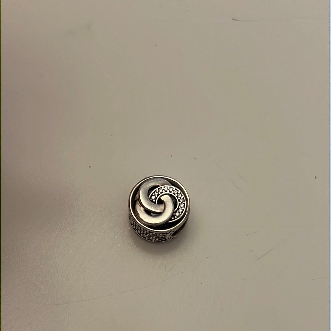 Genuine Pandora Two Tone Intwined Circles Charm