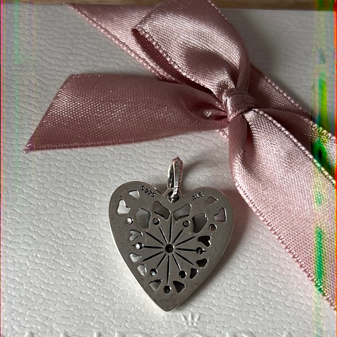 Genuine Pandora Snowflake You Melt My Heart Charm Large Pendant Necklace