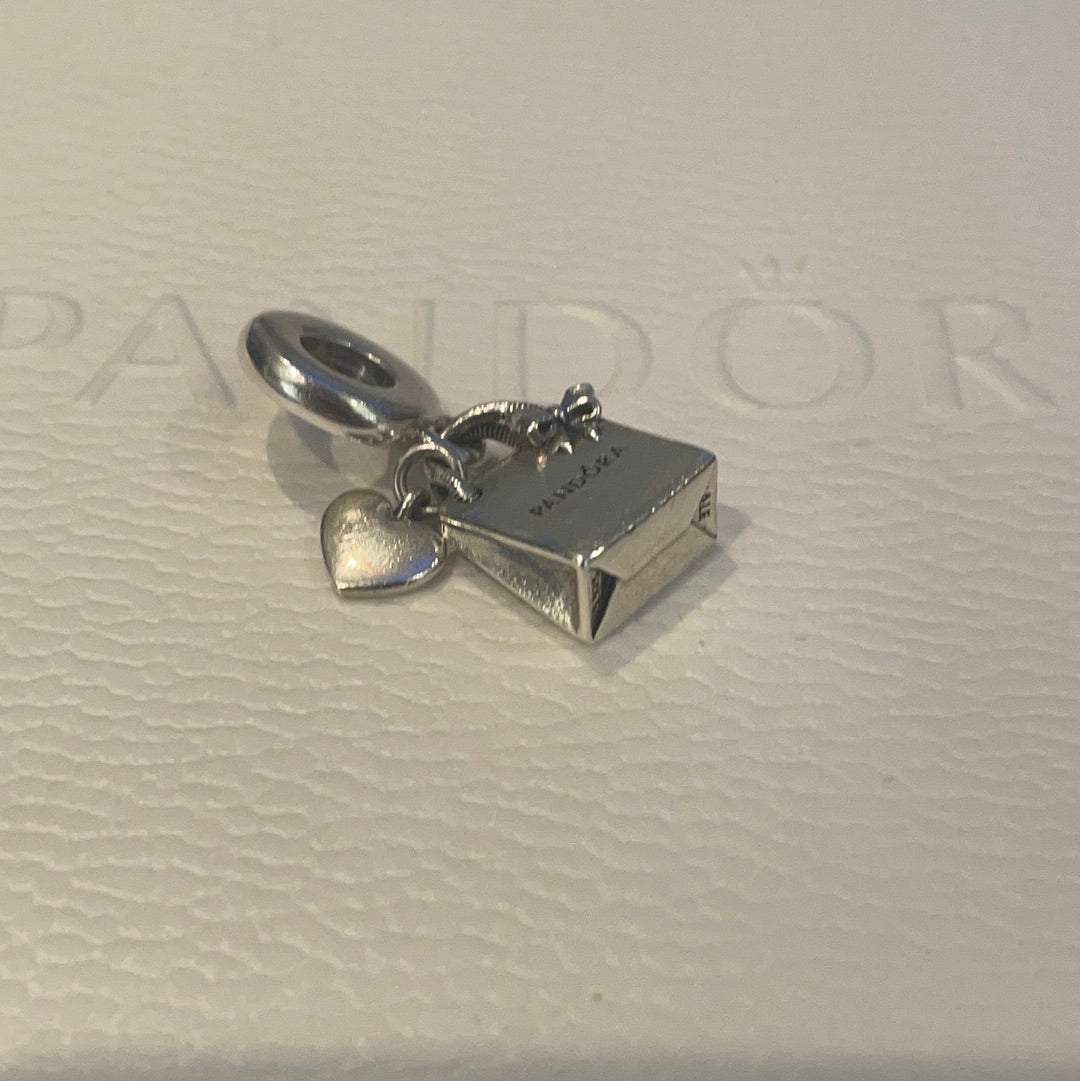 Genuine Pandora Shopping Bag dangle Charm