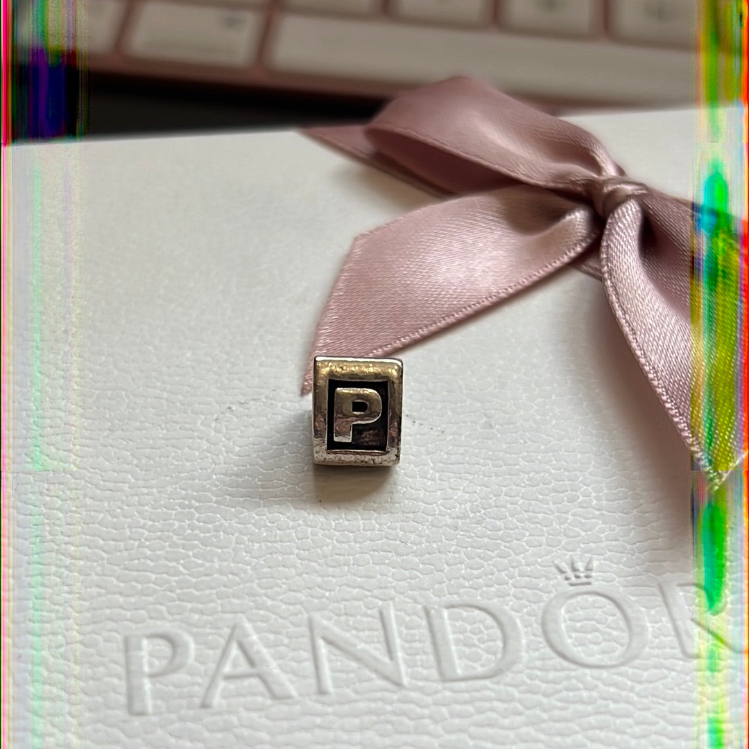 Genuine Pandora Letter P Charm