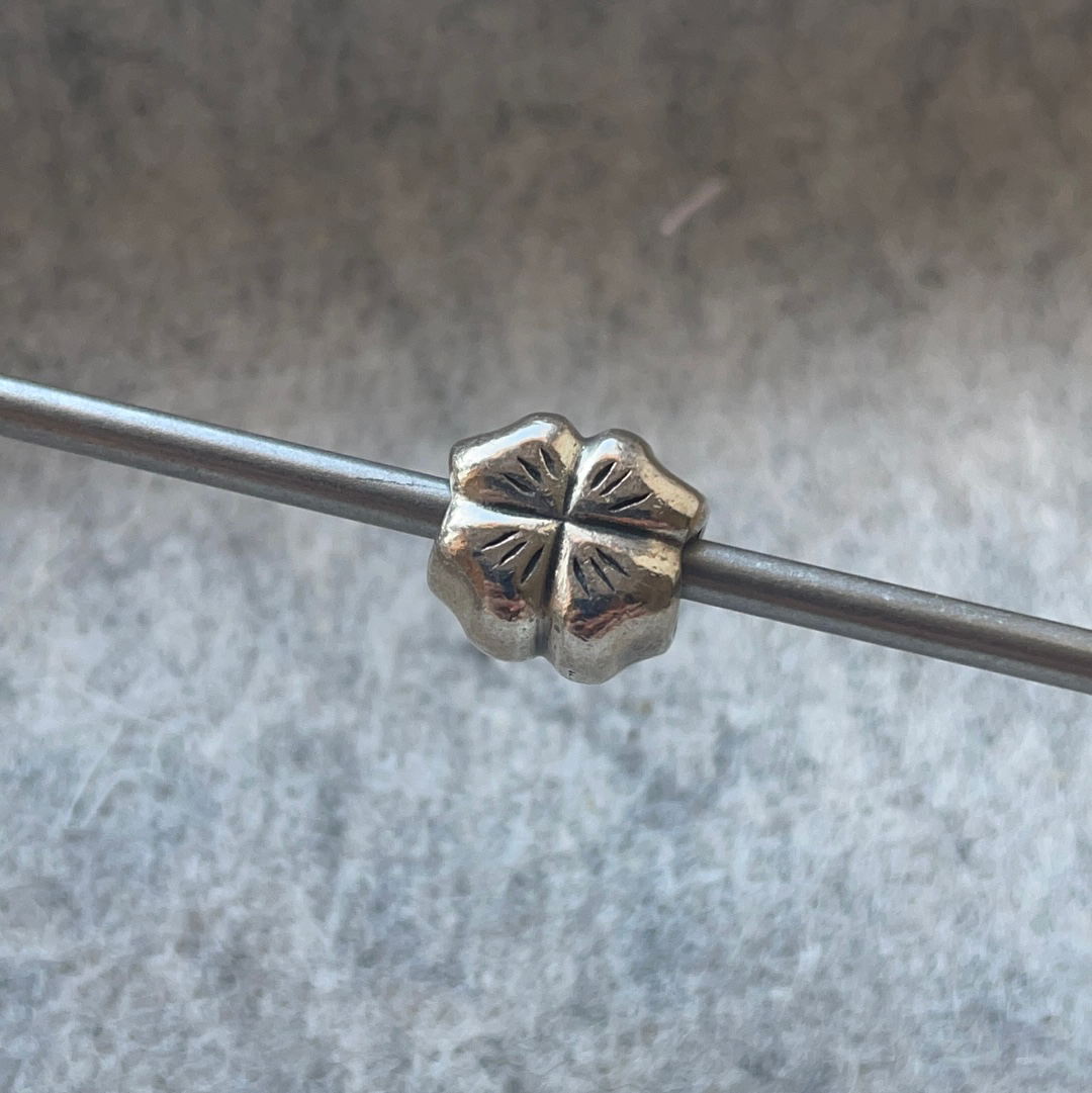 Genuine Pandora Silver Clover Flower Good Luck Charm