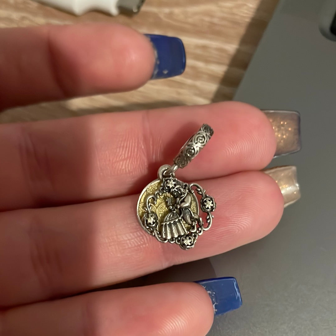Genuine Pandora Disney Beauty and the Beast Dance Charm