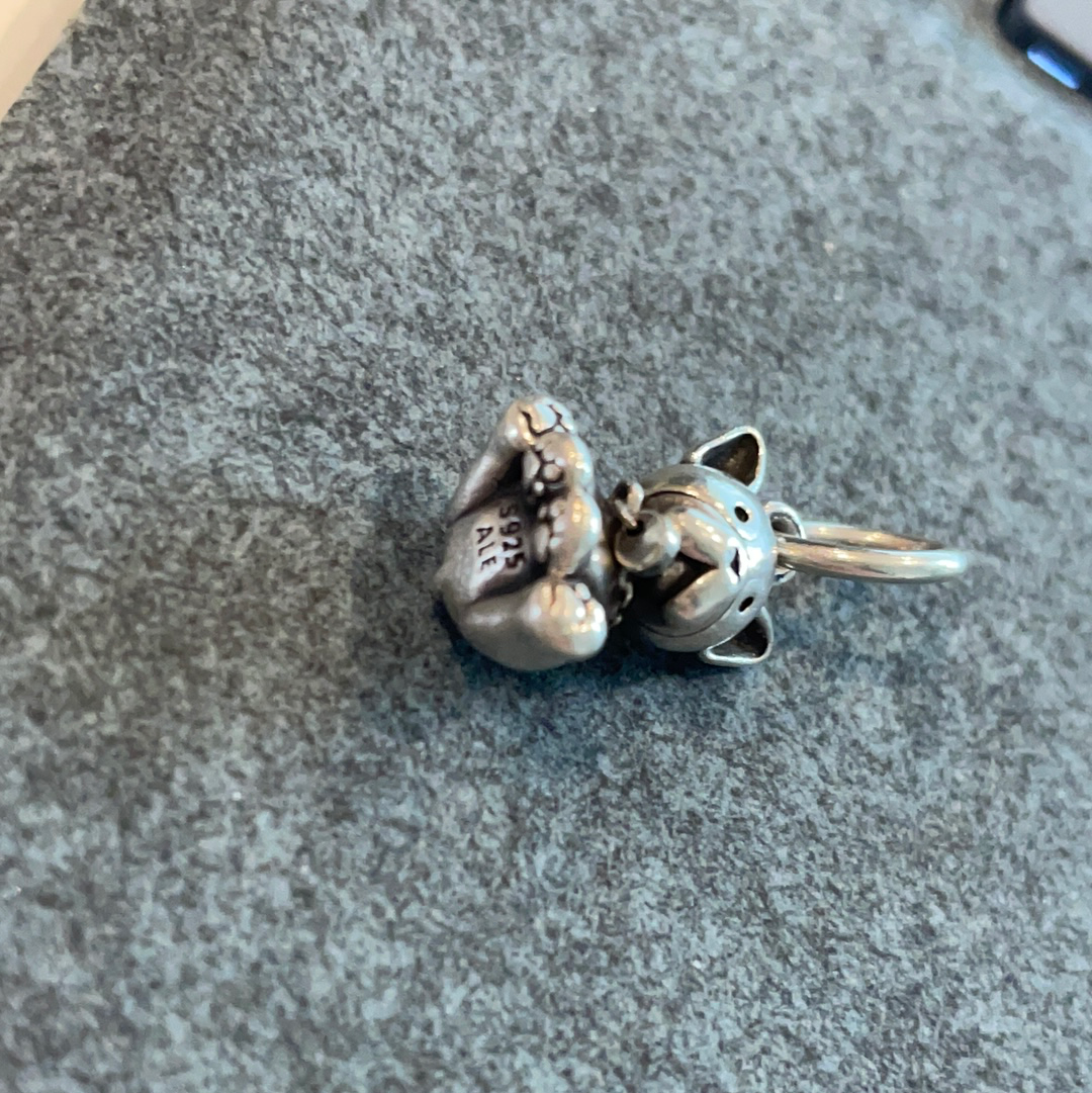Genuine Pandora Bulldog Dog Puppy Dangle