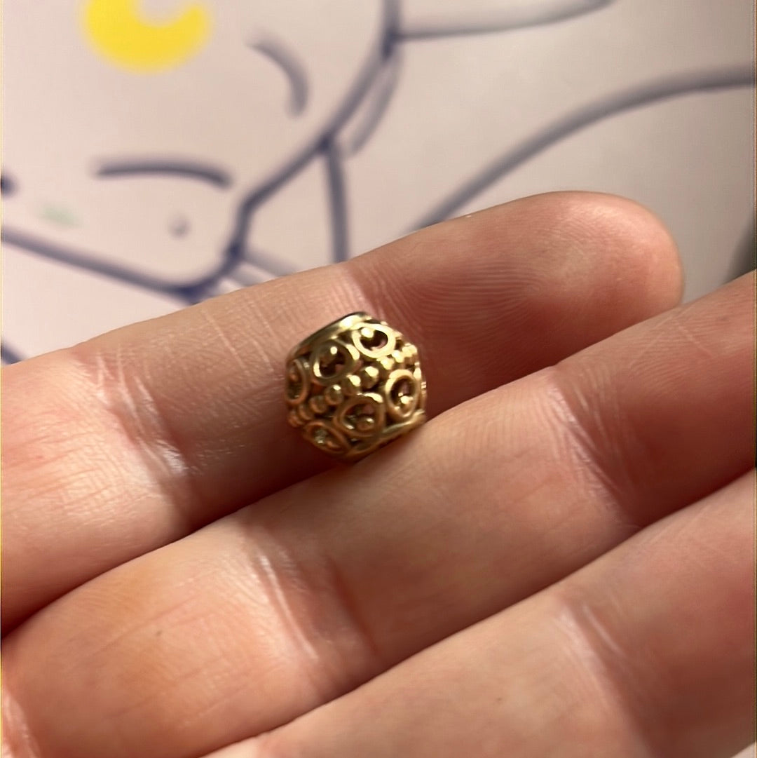 Genuine Pandora Solid Gold 14ct Filigree Openwork Enchanted Charm
