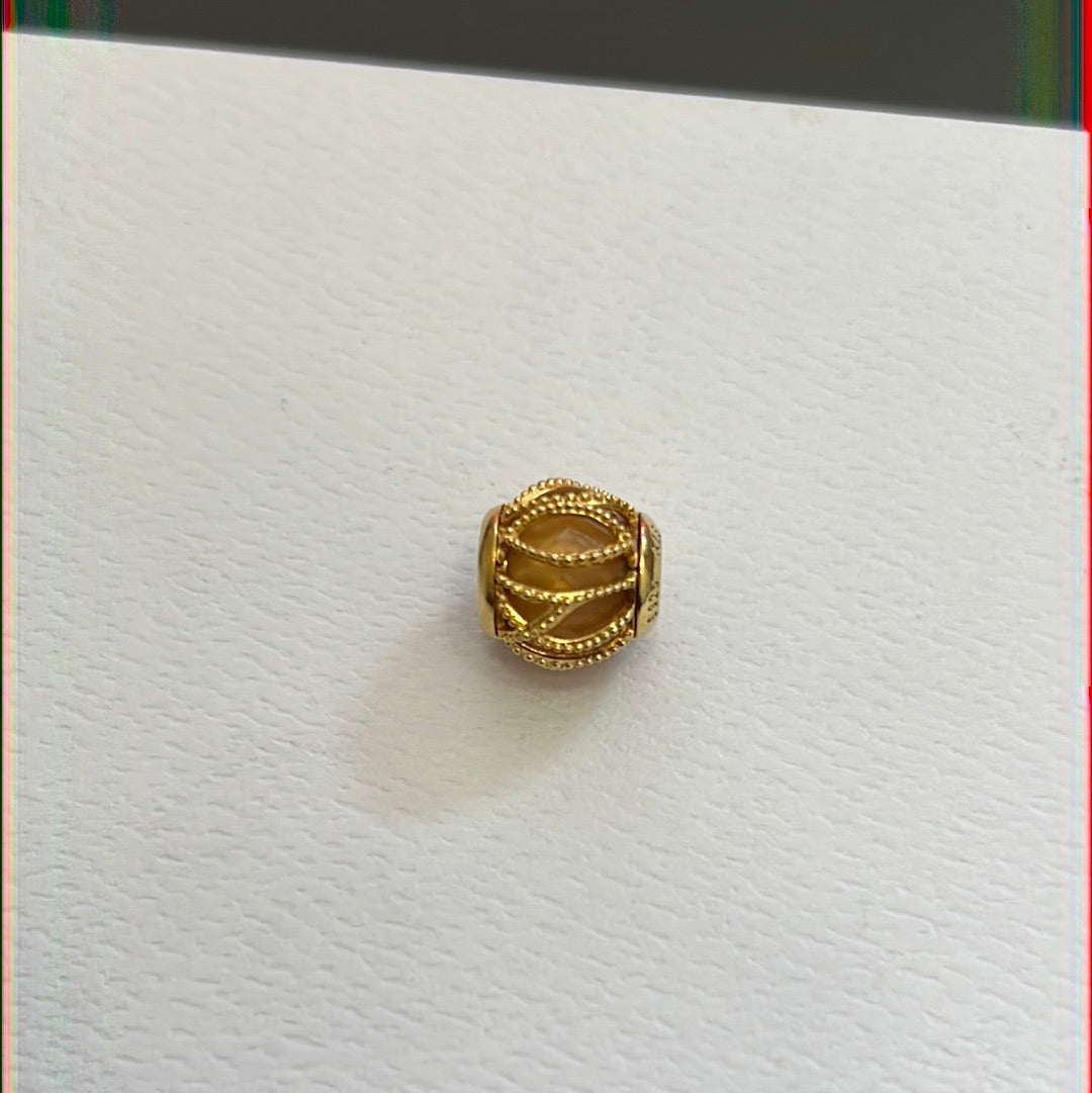 Genuine Pandora Shine Gold Intertwining Radiance Charm