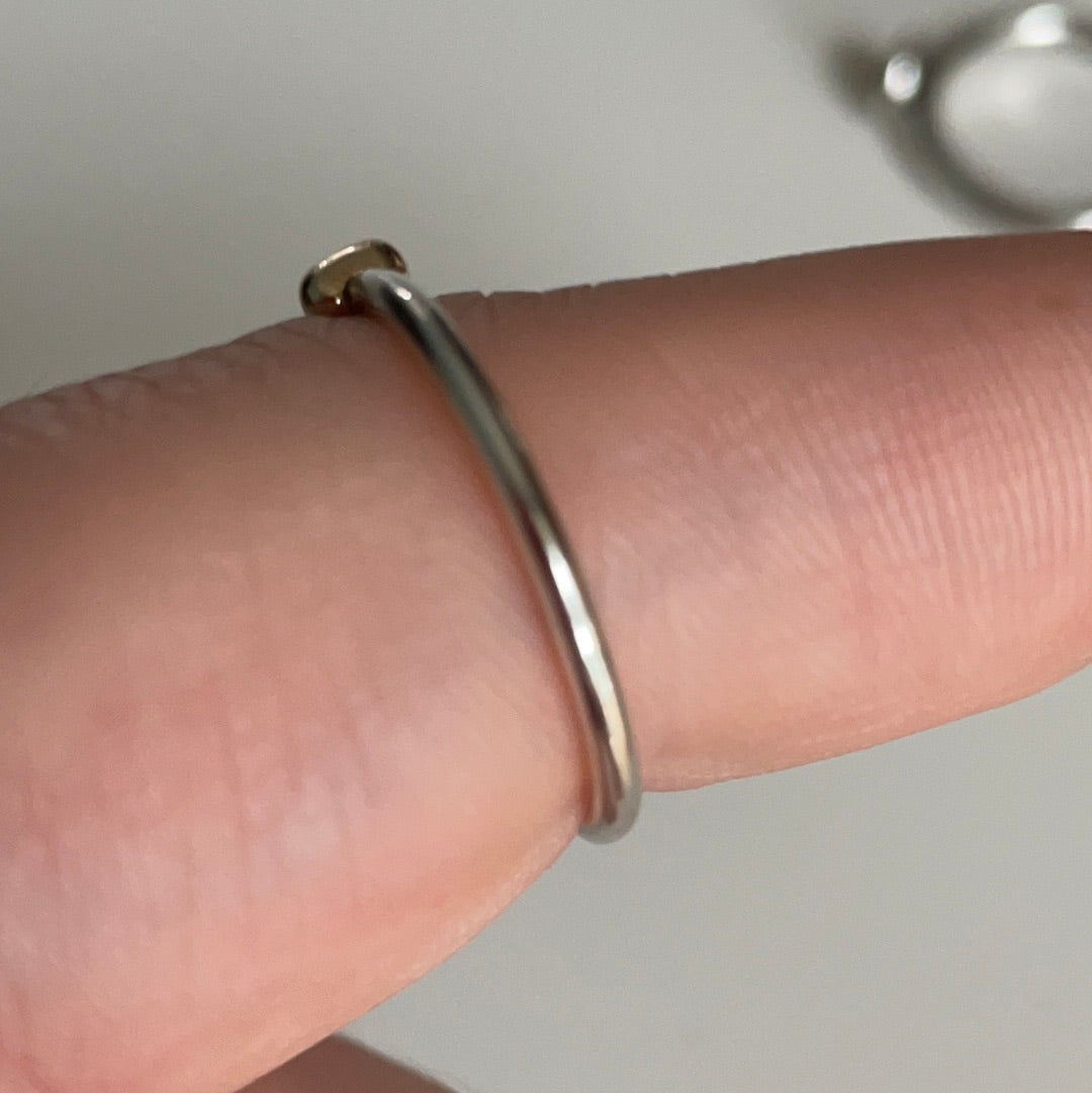 Genuine Pandora Small Gold Bow Ring Size 58