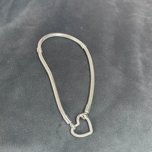 Genuine Pandora Heart Carrier Clasp Bracelet 23cm